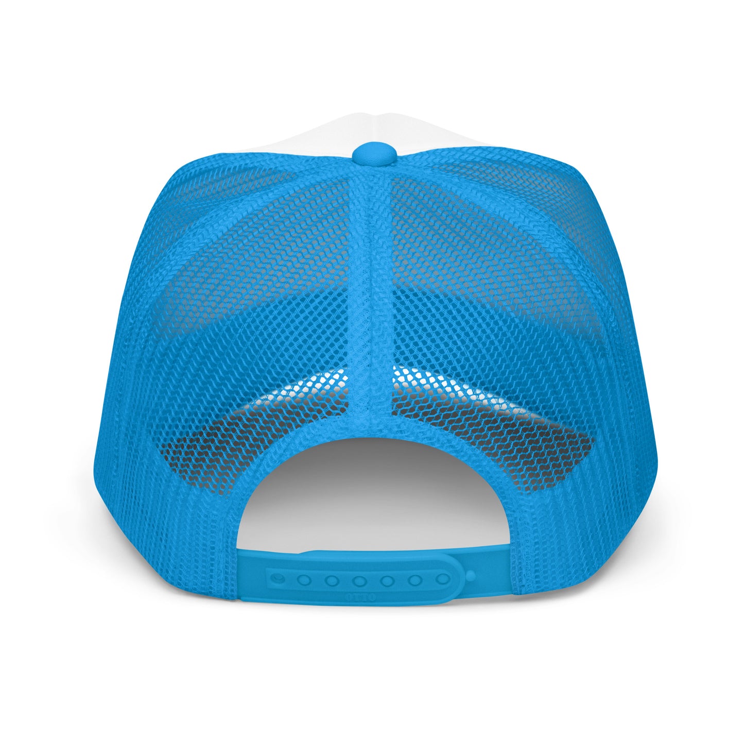 ForMe Chrome Navy & Blue Foam Trucker Hat (3D EMB Print)