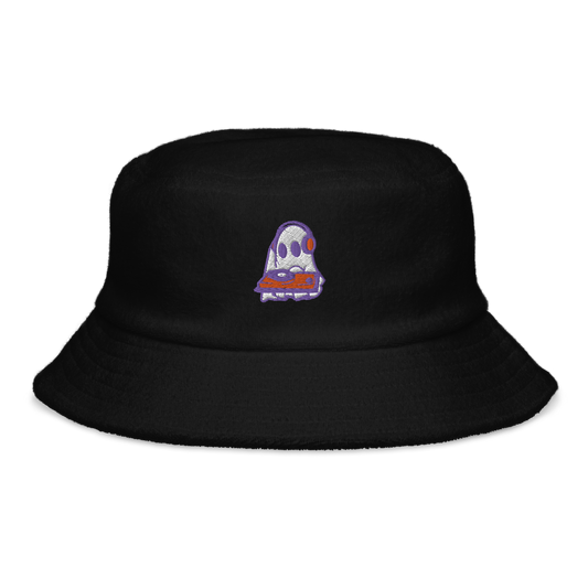 Spooky DJ terry cloth bucket hat